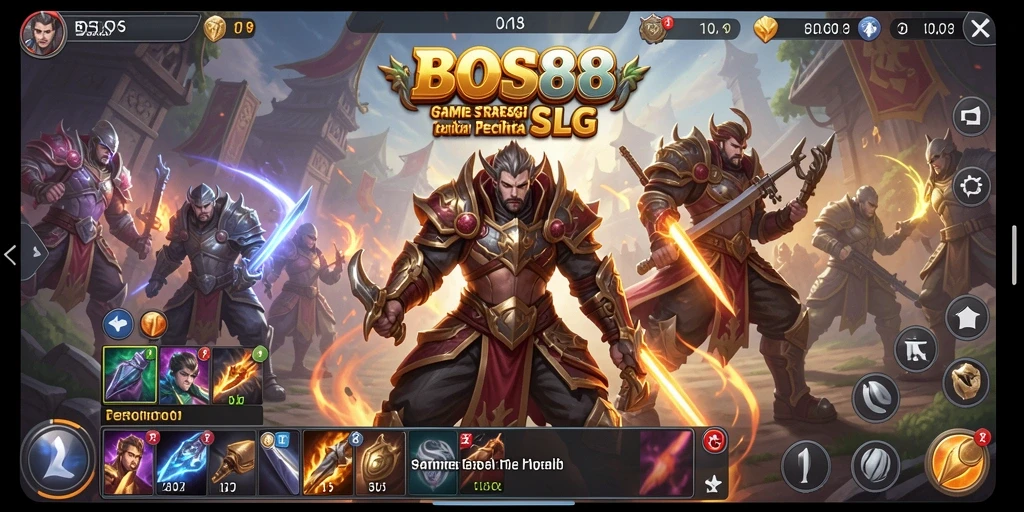 Tampilan gameplay strategis yang mendebarkan di BOS88.