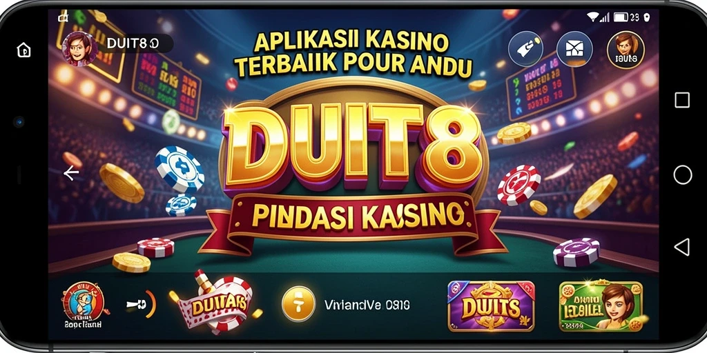 Tampilan gameplay Kasino di aplikasi DUIT8 yang menarik.