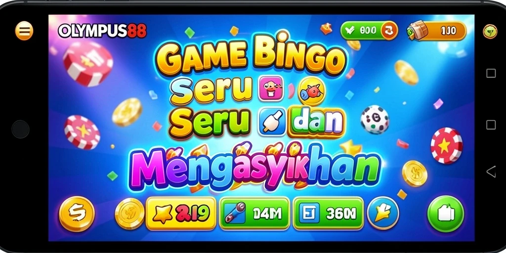 Screenshot utama OLYMPUS88 menunjukkan gameplay seru Bingo.